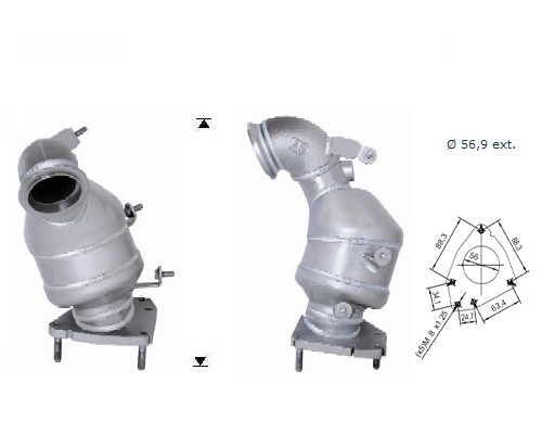 Opel VECTRA 1.9TD CDTI 1910 cc 88 Kw / 120 cv Z19DT Magnaflow CA
