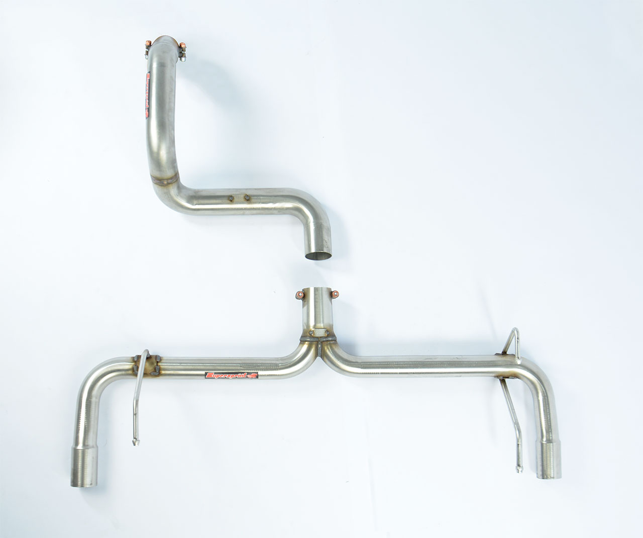 695 ABARTH 1.4T "Rivale" (180 Hp) 2017 Rear pipe kit Right - Left (Muffler delete)
