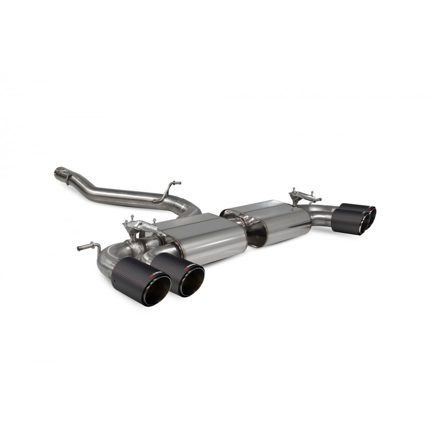 Sorpion uitlaat Volkswagen MK7.5 Golf R (facelift) (Non) GPF Model cabon fibre & met kleppen