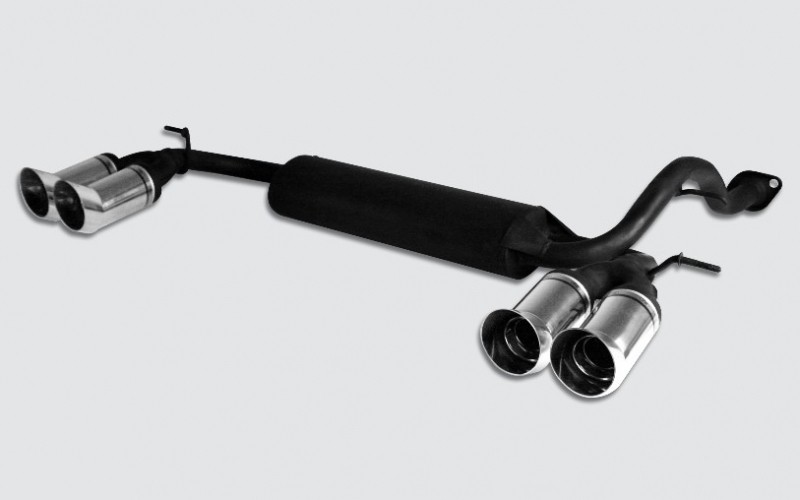 Einddemper duplex Honda Civic 1992-1996 RVS eindstuk 100mm rond