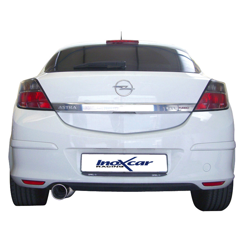 100% RVS Sportuitlaat  Opel Astra H GTC 1.6T (180pk) 2007- 102mm