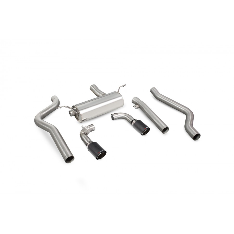 BMW 2 Series F22/23 M240i Non-GPF Model Non-res cat-back system with electronic valves Scorpion 