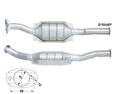 Peugeot PARTNER 1.4i 1360 cc 55 Kw / 75 cv TU3JP Magnaflow CAT B