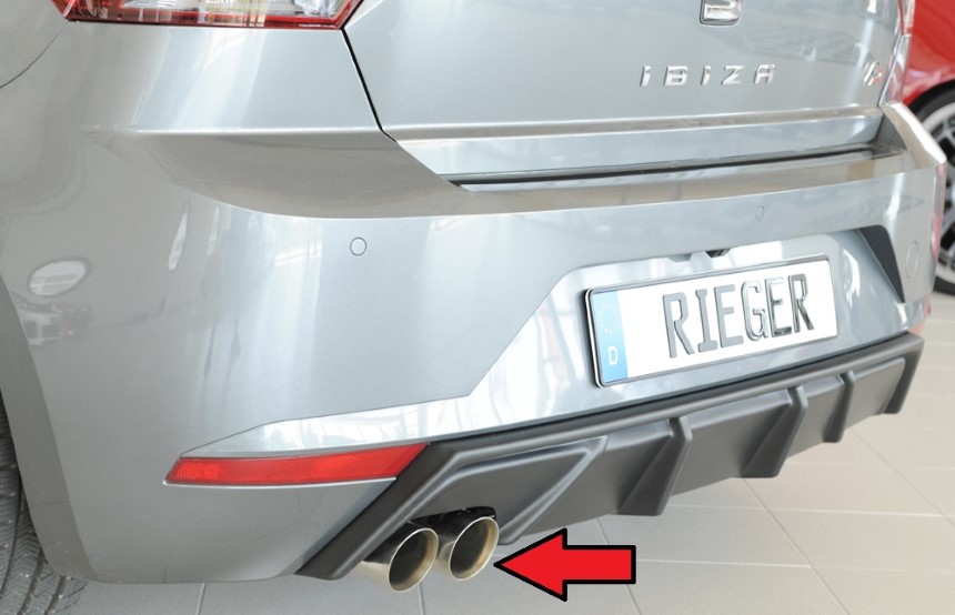 Uitlaatdemper Seat Ibiza KJ Rieger