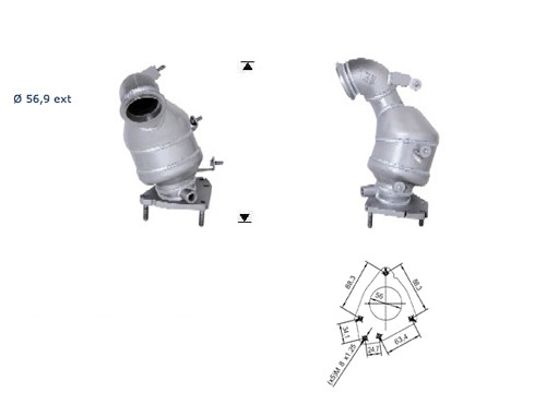 Saab 9-3 1.9TD TID DPF 1910 cc 88 Kw / 120 cv Z19DT Magnaflow CA