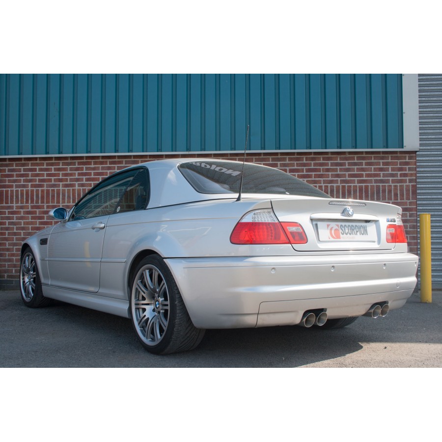 Scorpion rear silencer BMW E46 M3 gepolijst