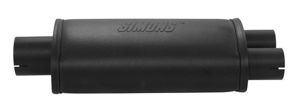 demper SPLIT ovaal 115/185mm L=320mm 2,5 inch (63,5mm) Simons St
