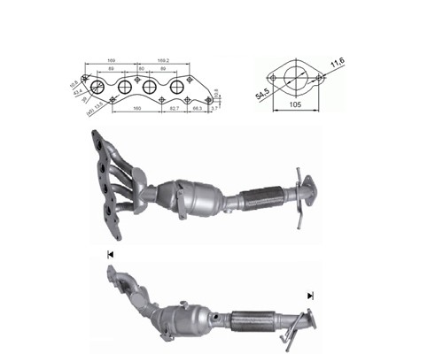 Ford MONDEO 2.0i 16V 1999 cc 107 Kw / 145 cv AOBA Magnaflow CAT 