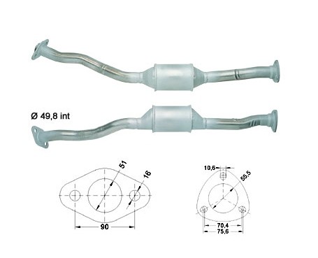 Opel VECTRA 2.0i 16V 1998 cc 100 Kw / 136 cv X2.0XEV Magnaflow C