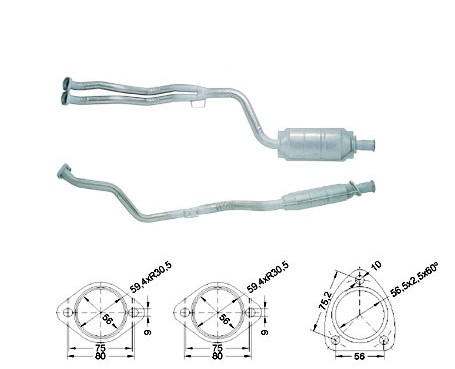 Mercedes C180 1799 cc 90 Kw / 122 cv W202 Magnaflow CAT Bouwjaar