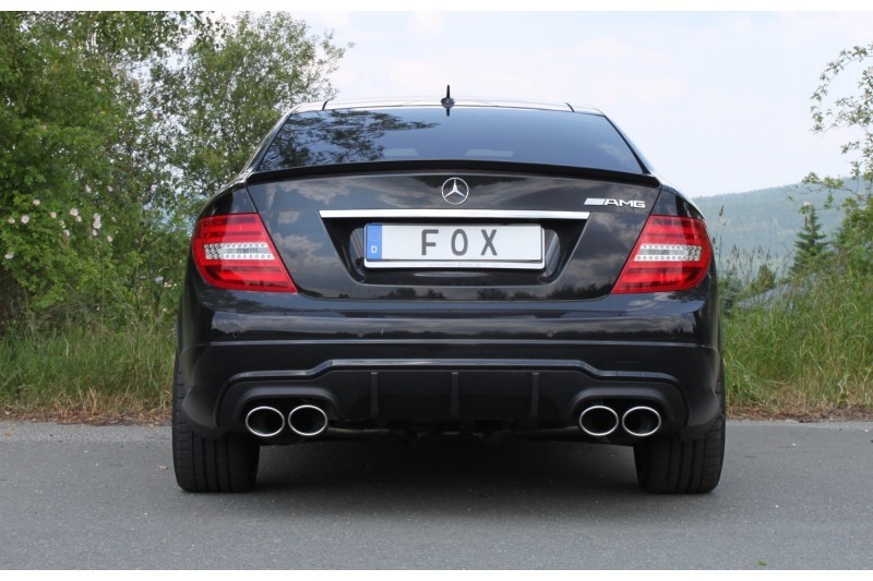 Einddemper Mercedes C-Klasse C204 AMG pakket Duplex 2x 115x85mm