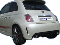 Fiat 500 08- Volledig RVS einddemper L+R 120x80mm