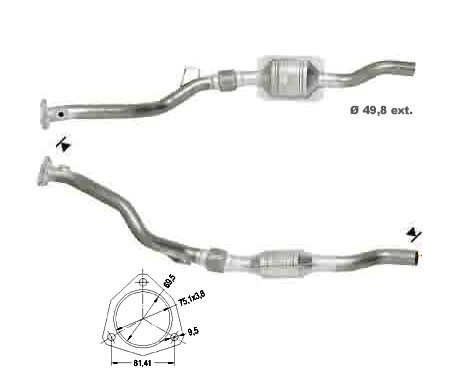 Audi A6 2.4i 2393 cc 121 Kw / 165 cv AGA Magnaflow CAT Bouwjaar: