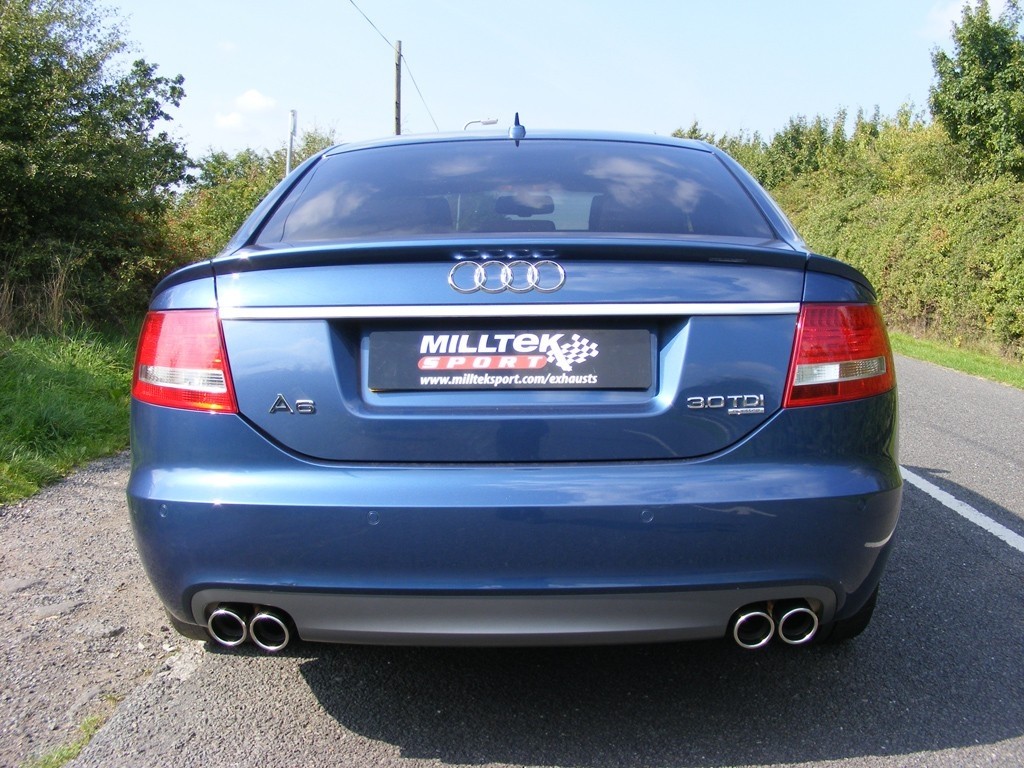 Milltek Audi A6 4F 3.0 TDI quattro cat-back systeem met een 80 m