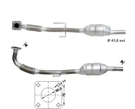VW LUPO 1.0i 999 cc 37 Kw / 50 cv AUC Magnaflow CAT Bouwjaar: 6/