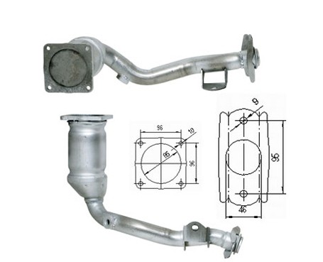 Citroen C2 1.1i 1124 cc 44 Kw / 60 cv TU1JP (HFX) Magnaflow CAT