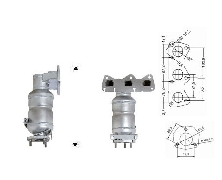 VW POLO 1.2i 12V 1198 cc 40 Kw / 54 cv AWY Magnaflow CAT Bouwjaa