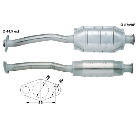 Peugeot 106 1.4i 1360 cc 55 Kw / 75 cv TU3M Magnaflow CAT Bouwja