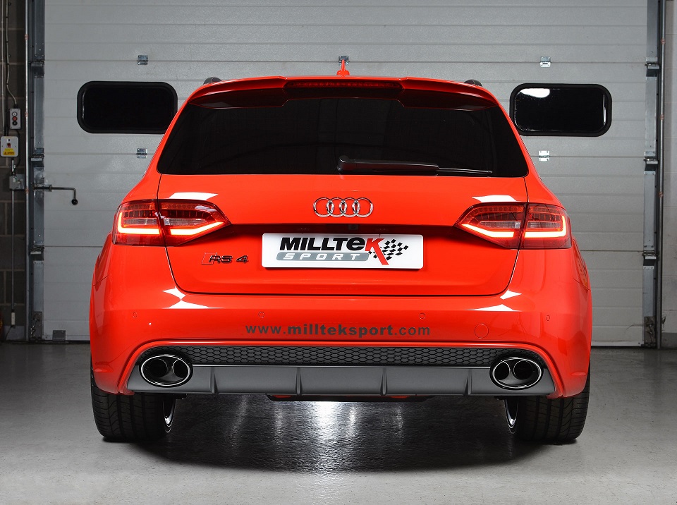 Milltek Audi RS4 B8 4.2 FSI dual cat-back systeem