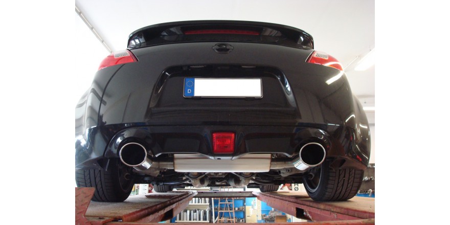 Nissan 370Z Einddemper Uitgang rechts/links - 129x106 Typ 32 rec