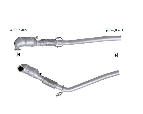 Audi A3 1.9TDI 1896 cc 77 Kw / 105 cv BKC Magnaflow CAT Bouwjaar