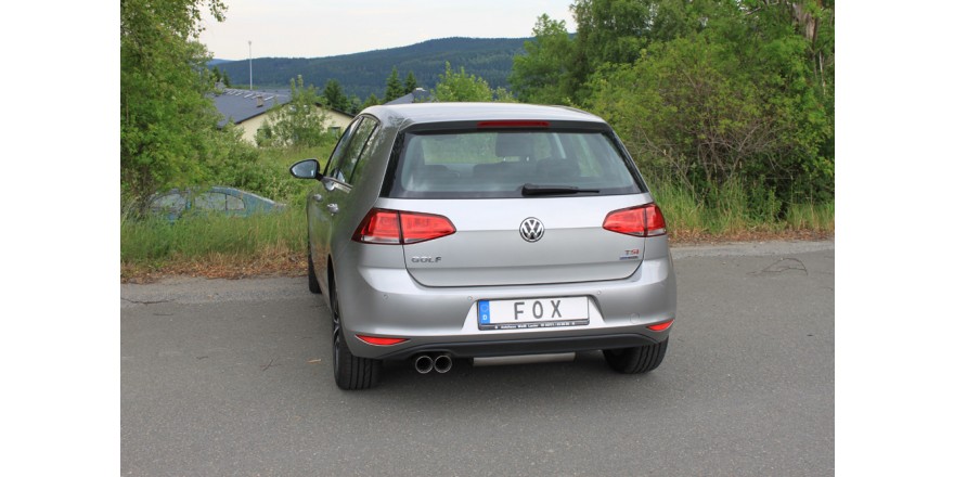 VW Golf VII - 1,2l Einddemper eenzijdig - 2x80 Typ 25 FOX