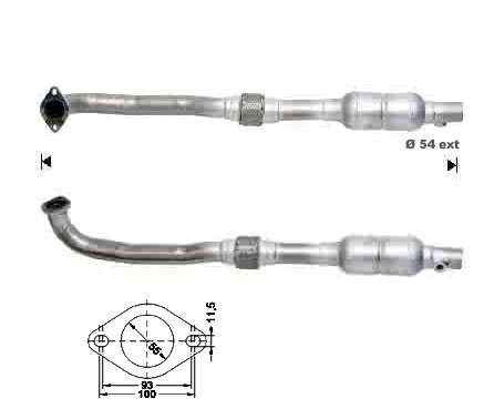 MG MG ZT 1.8i 16V 1796 cc 87 Kw / 118 cv 18K4F Magnaflow CAT Bou