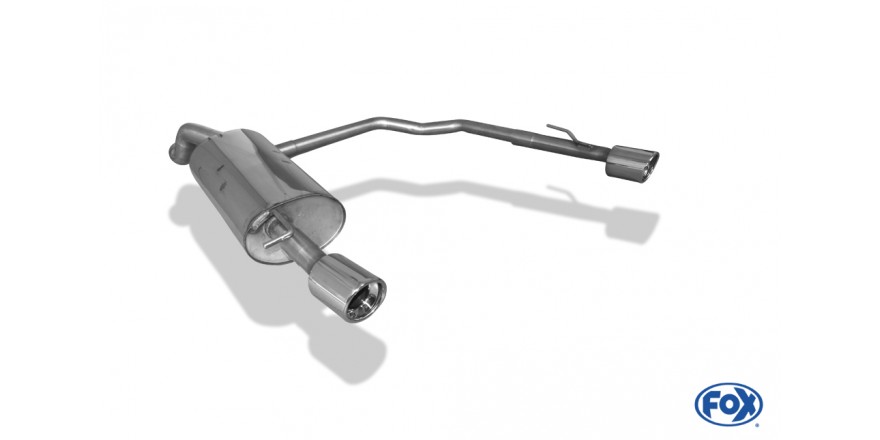 VW Golf IV Einddemper Uitgang rechts/links 63,5mm - 1x90 Typ 17
