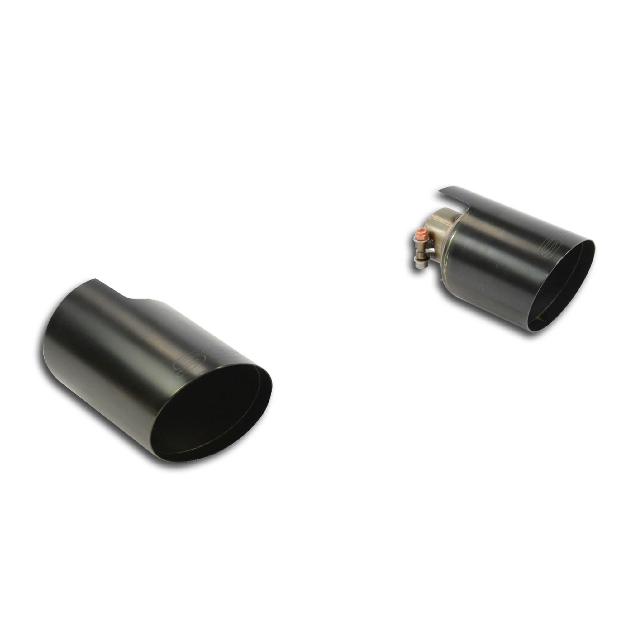 595 ABARTH 1.4T (145 Hp) 2015 Endpipe kit "Race" Black Right O100 - Left O100