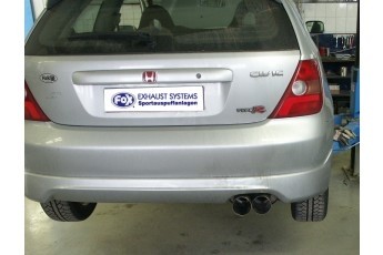 Honda Civic VII Type R Einddemper - 2x90 Typ 10 FOX