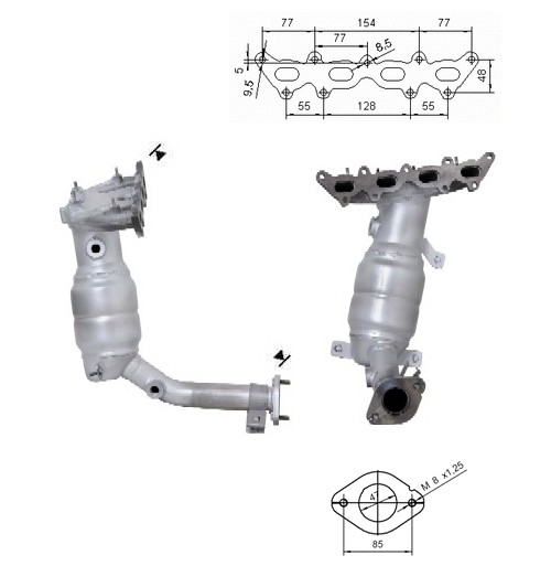 Lancia YPSILON 1.2i 16V 1242 cc 59 Kw / 80 cv 188A5000 Magnaflow