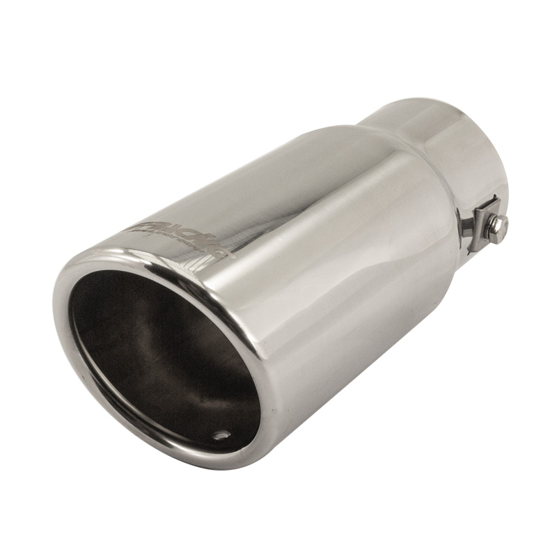 Simoni Racing Uitlaatsierstuk Rond/Schuin RVS - Ø76xL180mm - Montage ->64mm