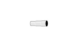 verloopbus drietraps 45-42-38mm 1 3/4 inch (44,5mm) Simons Staal