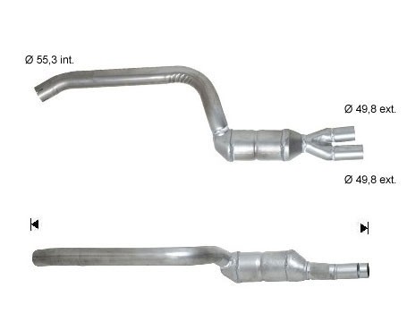 BMW 330TD 2926 cc 135 Kw / 184 cv M57 E46 Magnaflow CAT Bouwjaar