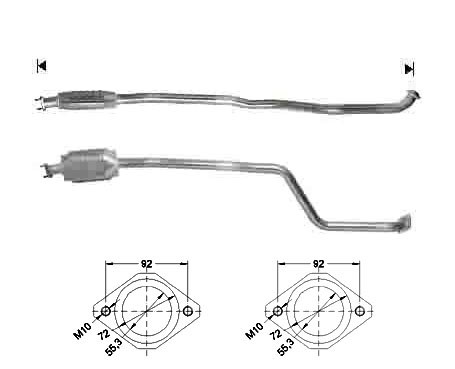 Mazda 323 2.0TD 1998 cc 74 Kw / 101 cv RF Magnaflow CAT Bouwjaar