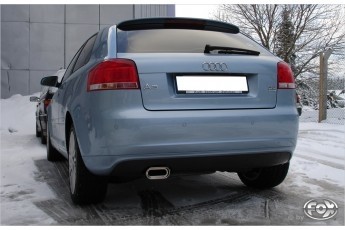 Audi A3 Typ 8P quattro Einddemper 70mm - 160x80 Typ 53 FOX