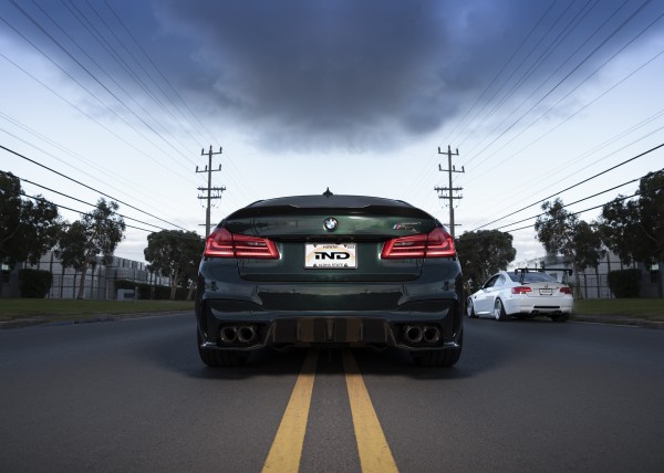 Einddemper BMW M5 Series Sedan Exhaust Systems Aluminum Black Anodized
