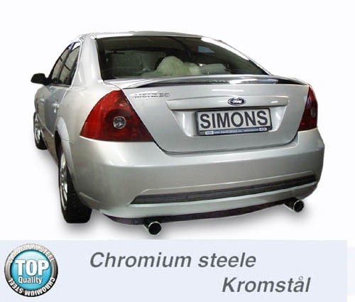 Simons Dual Power Uitlaatsysteem af kat. Ford Mondeo II 2001>