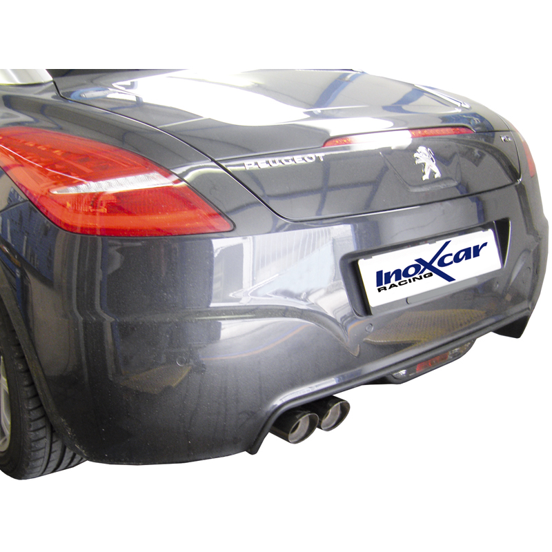 100% RVS Sportuitlaat  Peugeot RCZ 1.6THP (156pk) 2010- 2x80mm Racing