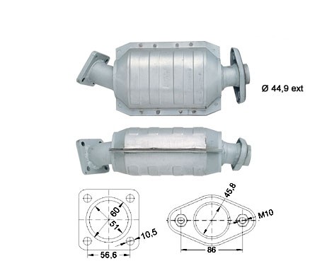 Innocenti ELBA 1.4 1372 cc 49 Kw / 67 cv Magnaflow CAT Bouwjaar: