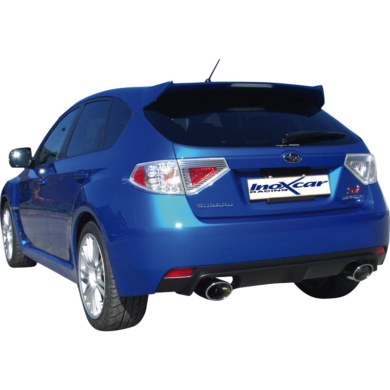 100% RVS Dubbele Sportuitlaat  Subaru Impreza WRX STi (300pk) 2010- Links/Rechts 150x105mm Oblique