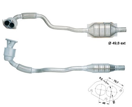 Opel ASTRA 1.4i 16V 1389 cc 66 Kw / 90 cv X1.4XE Magnaflow CAT B