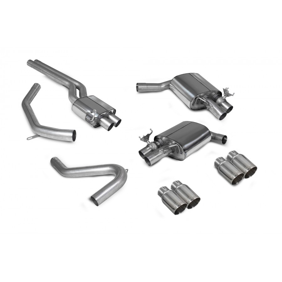 Scorpion uitlaat Audi S4 B9 Quattro Avant, Saloon & Sedan. Non sports diff & non GPF model resoneren