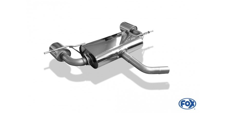 VW Scirocco - 13 Einddemper Uitgang rechts/links 55mm - 129x106