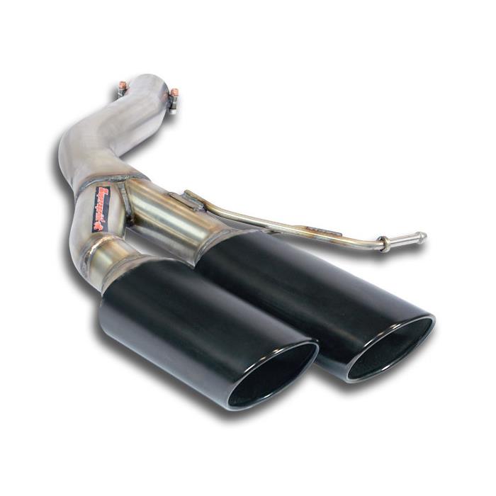 AUDI A6 C7 4G (Sedan + Avant) QUATTRO 3.0 BiTDI V6 (313 Hp) 2012 -> 2014 Rear pipe Left 100x75 BLACK