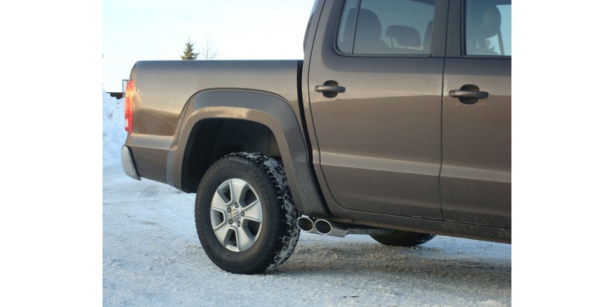 VW Amarok 4x4 - zonder Trittbrett Einddemper Uitgang seitlich re