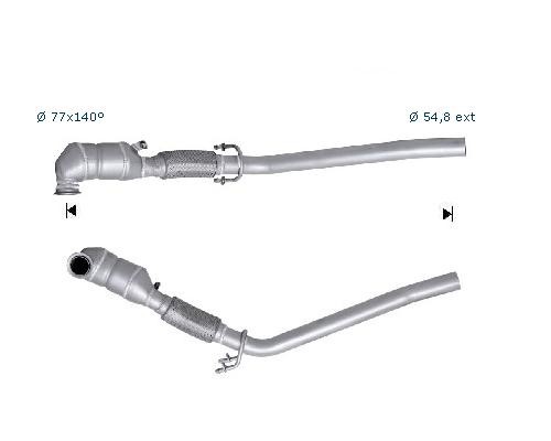 VW GOLF PLUS 1.9TDI 1896 cc 77 Kw / 105 cv BLS Magnaflow CAT Bou