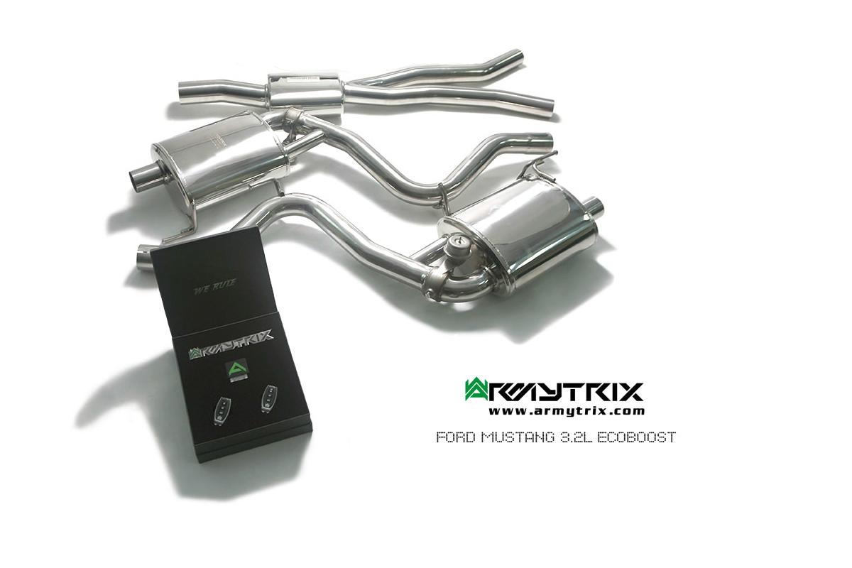 Armytrix Ford Mustang Ecoboost 2.3 (MK6) (2015-) Mid Y-pipe + Va