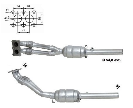 Seat TOLEDO 1.8i 20V 1781 cc 92 Kw / 125 cv APG Magnaflow CAT Bo