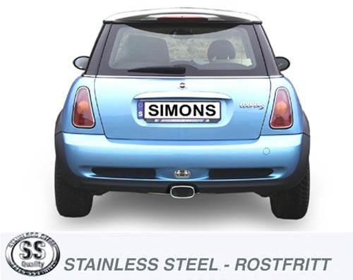 Simons Uitlaatsysteem af kat. Mini Cooper S 2001>